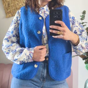 GILET BLEU ELECTRIQUE