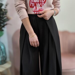 PANTALON MARRON FLUIDE