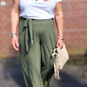 PANTALON FLUIDE KAKI