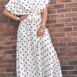ROBE LONGUE A POIS