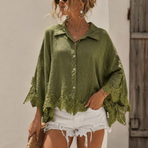 CHEMISE VERT OLIVE