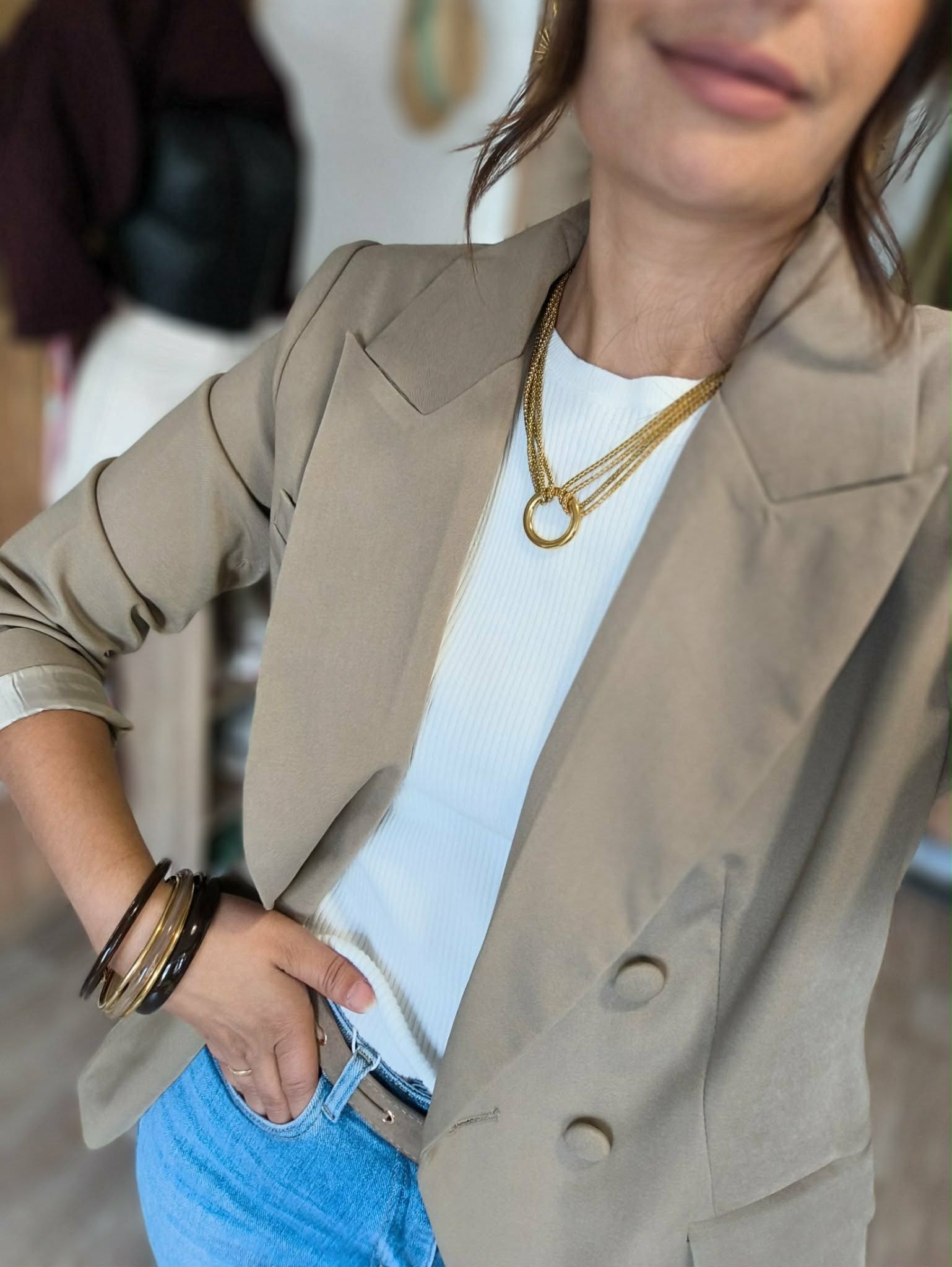Blazer beige – Image 3
